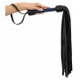 Leather flogger black/royal