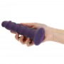 Rihveldatud dildo 14cm lilla - Addiction