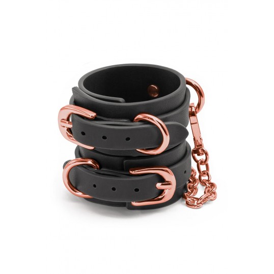 BONDAGE COUTURE WRIST CUFFS BLACK