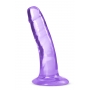 Imemiskinnitusega dildo 14cm lilla - B YOURS PLUS HARD AND HAPPY