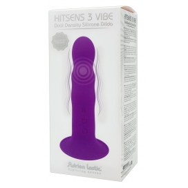 Topelt tihedusega vibreeriv dildo 18cm lilla - Hitsen 3 Vibe