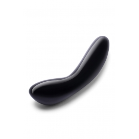 Kristāla dildo G-punktam melns - LE WAND - BLACK OBSIDIAN