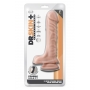 Salokams dildo ar sēkliniekiem 23cm miesas krāsa - dr. SKIN PLUS