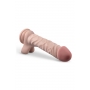 Salokams dildo ar sēkliniekiem 23cm miesas krāsa - dr. SKIN PLUS