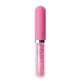 Borosilikāta stikla vibrators rozā - STARDUST POSH