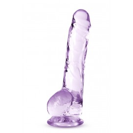 Dildo ar piesūcekni 20cm violets - NATURALLY YOURS