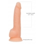 Dubulta blīvuma dildo 20cm miesaskrāsas - Naked Addiction