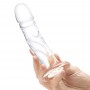 Glas - Curved Realistic Glass Dildo With Veins