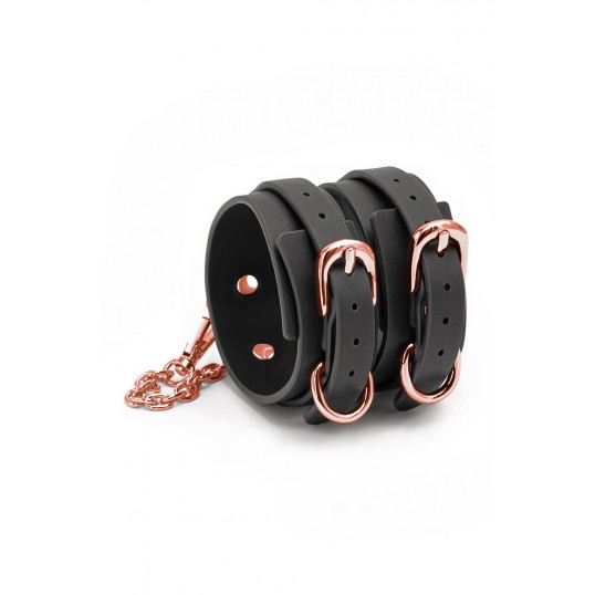 BONDAGE COUTURE ANKLE CUFFS BLACK