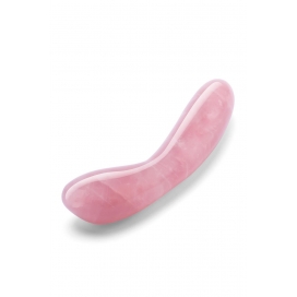 Kristāla dildo G-punktam rozā - LE WAND - ROSE QUARTZ