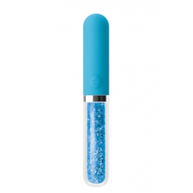 Borosilikāta stikla vibrators zils - STARDUST POSH