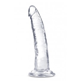 Dildo ar piesūcekni 18cm caurspīdīgs - B YOURS PLUS HARD N’ HAPPY