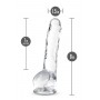 NATURALLY YOURS 8" CRYSTALLINE DILDO DIAMOND