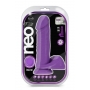 NEO ELITE 8INCH COCK WITH BALLS NEON PURPLE