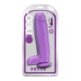 NEO 10 INCH DUAL DENSITY DILDO NEON PURPLE