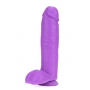 NEO 10 INCH DUAL DENSITY DILDO NEON PURPLE