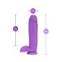 NEO 10 INCH DUAL DENSITY DILDO NEON PURPLE