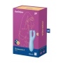 Uzliekams vibrators ar 3 motoriem zils - SATISFYER THREESOME 4