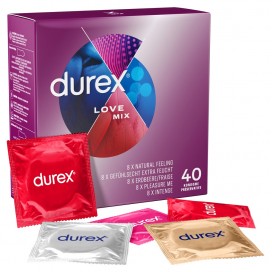 Комплект разных презервативов 40 шт - Durex Love Mix