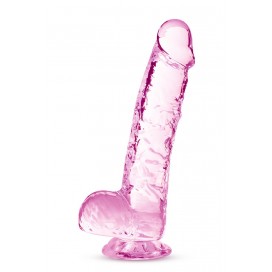 Dildo ar piesūcekni 15cm rozā - NATURALLY YOURS