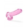 NATURALLY YOURS 6" CRYSTALLINE DILDO ROSE