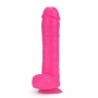 NEO 11 INCH DUAL DENSITY DILDO NEON PINK