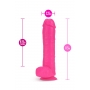 NEO 11 INCH DUAL DENSITY DILDO NEON PINK