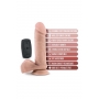 Pulsējošs dildo ar talvadības pulti 20cm miesas krāsa - dr. SKIN SILICONE dr. BECKHAM
