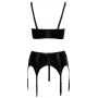 Vinyl Shelf Bra Set L