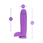 NEO 11 INCH DUAL DENSITY DILDO NEON PURPLE