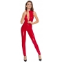 Vinyl Jumpsuit red L