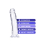 Dildo 24cm läbipaistev - B Yours Plus Thrill N' Drill