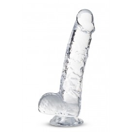 Dildo ar piesūcekni 15cm caurspīdīgs - NATURALLY YOURS