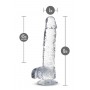 NATURALLY YOURS 6" CRYSTALLINE DILDO DIAMOND