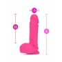 Topelt-tihedusega dildo munanditega 20,3cm roosa - NEO