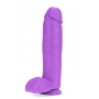 NEO ELITE 10INCH COCK WITH BALLS NEON PURPLE