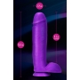 NEO ELITE 10INCH COCK WITH BALLS NEON PURPLE