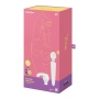 Ķermeņa masažieris balts - SATISFYER DOUBLE WAND-ER