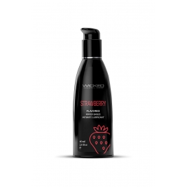 Water-based strawberry flavored lubricant 60ml - Wicked