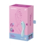 Mitmefunktsionaalne stimulaator rakenduse juhtimisega sinine - SATISFYER CURVY TRINITY 5+