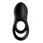 Vibrējošais erekcijas gredzens melns - SATISFYER LEGENDARY DUO