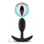 ANAL ADVENTURES SILICONE VIBRA SLIM PLUG SMALL BLACK