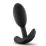 ANAL ADVENTURES SILICONE VIBRA SLIM PLUG SMALL BLACK