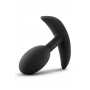 ANAL ADVENTURES SILICONE VIBRA SLIM PLUG SMALL BLACK