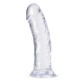 Dildo 20,3cm caurspīdīgs - B Yours Plus Roar N' Ride