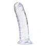 Dildo 20,3cm caurspīdīgs - B Yours Plus Roar N' Ride