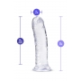 Dildo 20,3cm caurspīdīgs - B Yours Plus Roar N' Ride