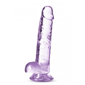 Dildo ar piesūcekni 18cm violets - NATURALLY YOURS