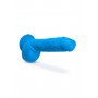 NEO 9 INCH DUAL DENSITY DILDO NEON BLUE