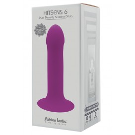 Dubulta blīvuma silikona dildo violets 13,5cm - Hitsens 6